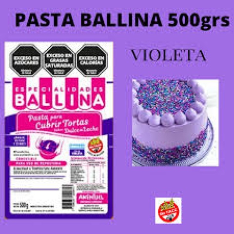PASTA P/TORTA F/H VIOLETA X 500G