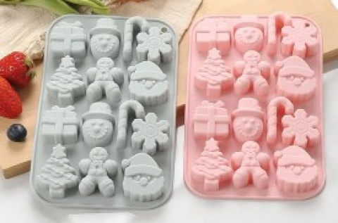 MOLDE SIL NAVIDAD 14 FIGURAS