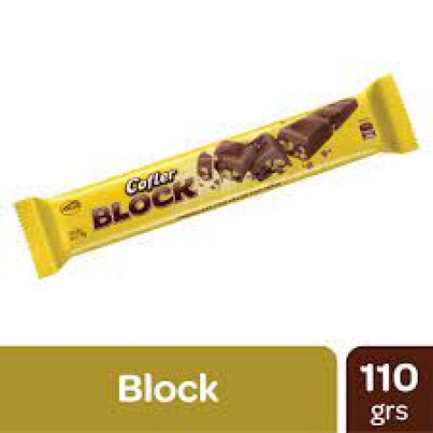 CHOCOLATE COFLER BLOCK C/MANI X 110 GR.