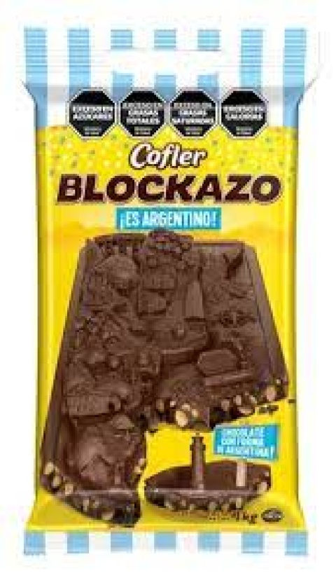 CHOCOLATE COFLER BLOCK LE/MANI X 1KG.