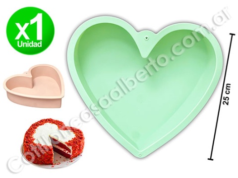 MOLDE SILICONA CORAZON 25CM (16300)