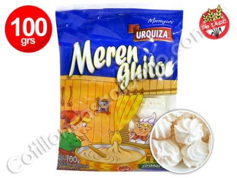 MERENGUE MEDIANO BLANCO X 100GRS
