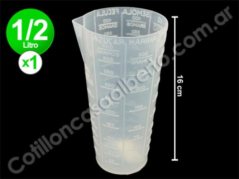 VASO MEDIDOR CON RELIEVE