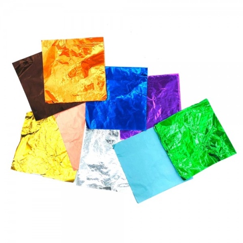PAPEL ALUM P/BOMBON LISO 10X10X50UN.