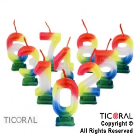 VELA NUMEROTE FLUO  UNID
