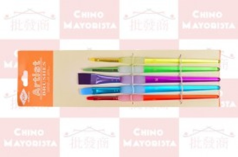 PINCELES X 5 GRIP SILICONA COLORES
