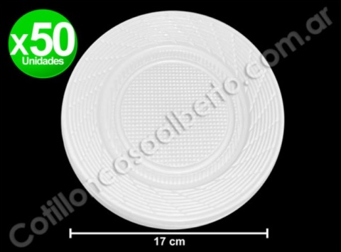 PLATO ECONOMICO 17 BLANCO X 50
