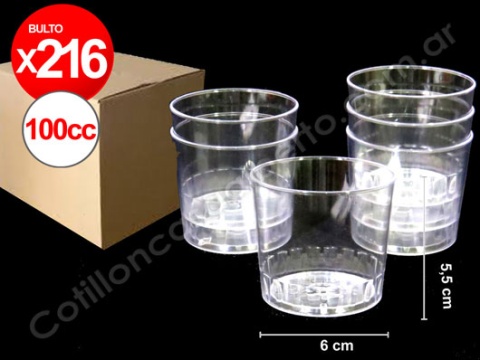 VASO PETIT DEG CRISTAL 100CC X 12