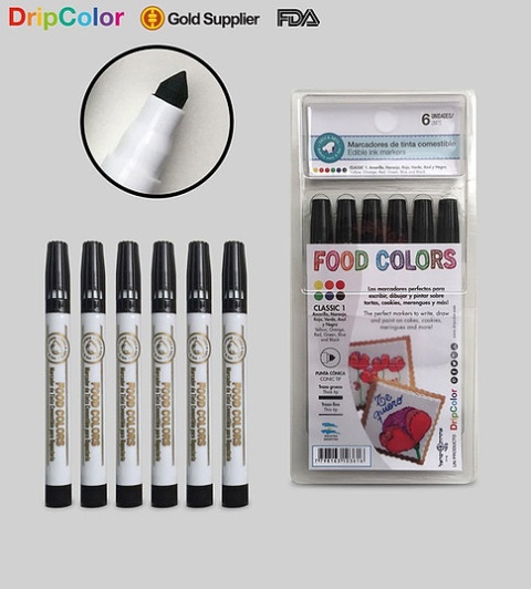 MARCADOR COMESTIBLE NEGRO UNIDAD