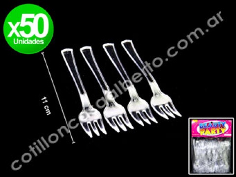 TENEDOR DESC CRISTAL MINI X 50
