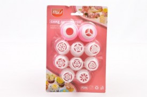 SET PICOS X 08 RUSOS PLASTICOS+ACOPLE SIMPLE Y TRICOLOR
