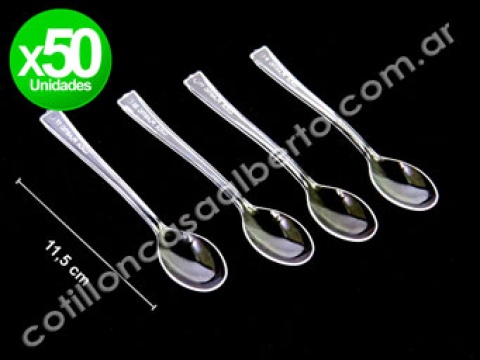 CUCHARA DESC CRISTAL MINI X 50U
