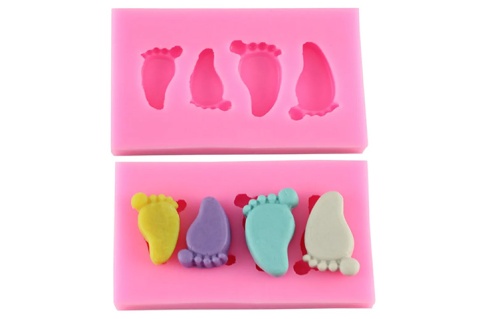 MOLDE SIL PIECITOS BEBE 4C
