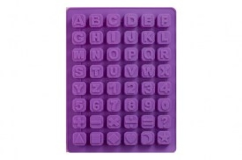 MOLDE SIL LETRAS NUMEROS,Y SIGNOS 48C