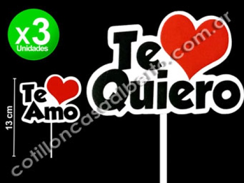 TOPPER TE AMO/ (55085)