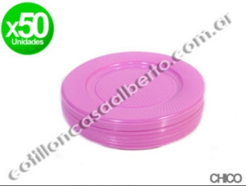 PLATO 17 ROSADO X 50