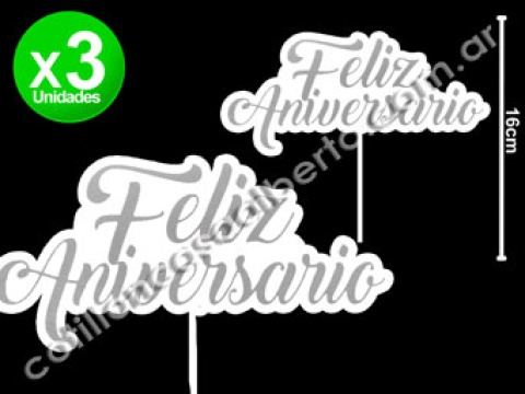 PINCHE POLIFAN F/ANIVERSARIO PLATEADO