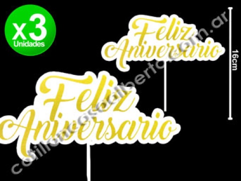 PINCHE POLIFAN F/ANIVERSARIO DORADO