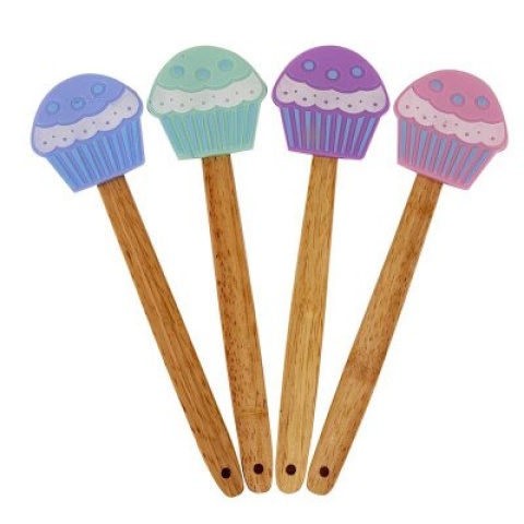 ESPATULA SIL MANGO MADERA CUPCAKE(103503)