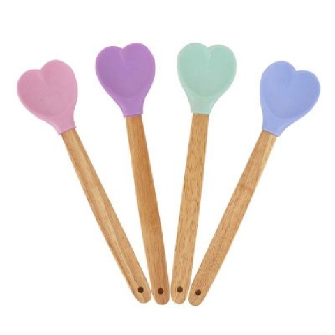 CUCHARA COCINA SIL CORAZON M/MADERA