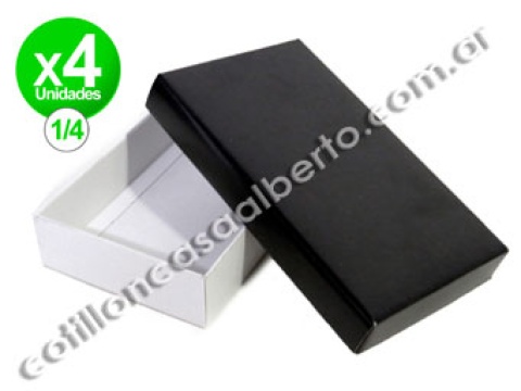 CAJA BOMBON NEGRA 1/4