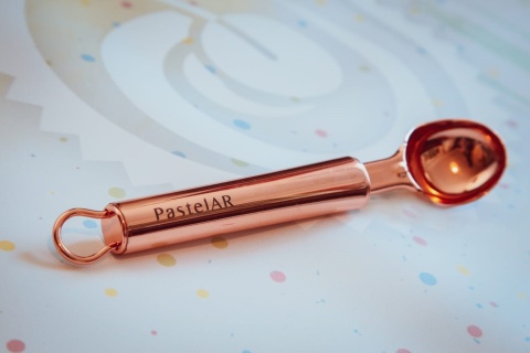 CUCHARA P/HELADO ACERO ROSA GOLD