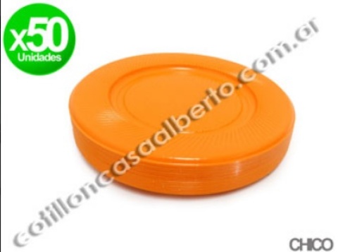 PLATO 17 NARANJA X 50