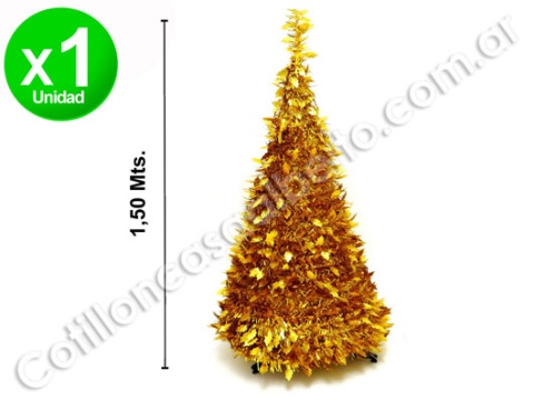 ARBOL ESPIRAL METAL 60CMS DORADO