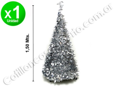 ARBOL ESPIRAL METAL 60CMS PLATA