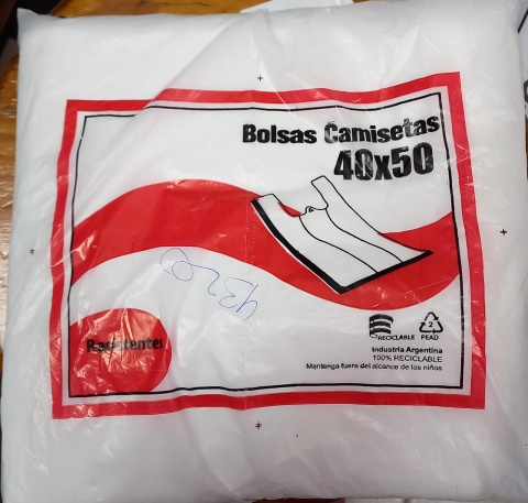 BOLSA CAMISETA AD 40X50 (18M) X100UN.