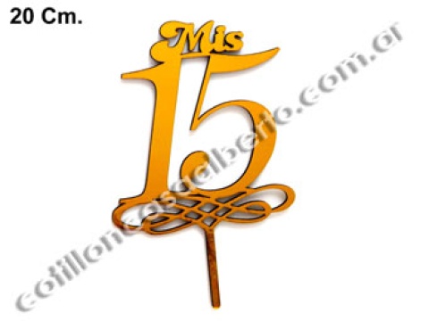 PINCHE FIBRO MIS 15 DORADO/PLATA