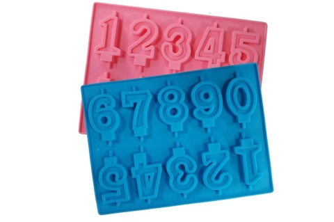 MOLDE SIL NUMEROS VELAS