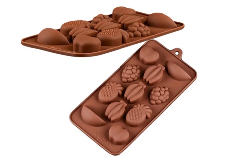 MOLDE SIL BOMBONES FRUTAS P/11