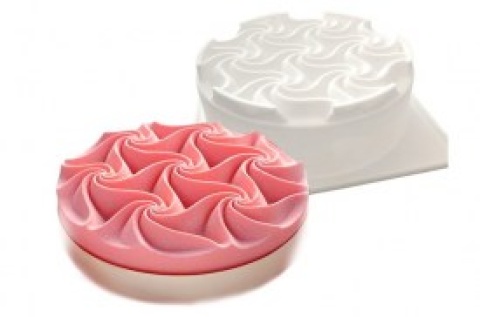 MOLDE SIL BLANCO TORTA CON CREMA