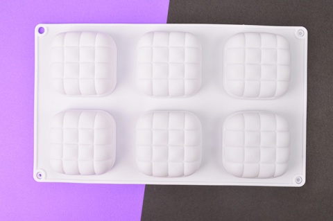MOLDE SIL BLANCO ALMOHADON CUADRADO 6C