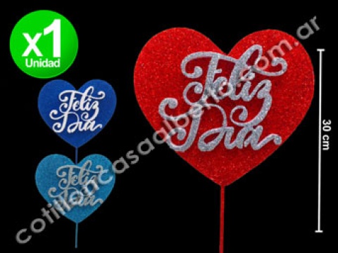 PINCHE CORAZON C/BRILLO FELIZ DIA