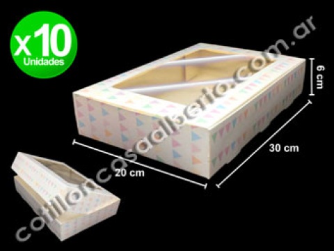 CAJA C/VISOR BANDERINES 30X20X6