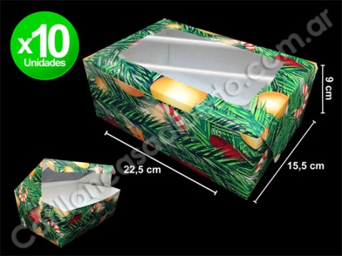 CAJA NAVIDAD C/VISOR 22.5X15.5X9