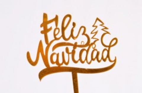 PINCHE PLASTICO FELIZ NAVIDAD