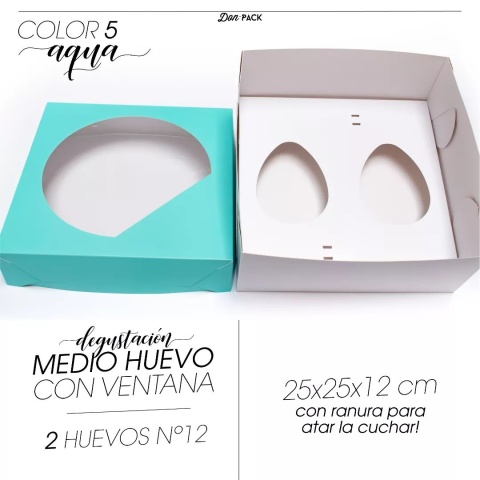 CAJA PARA MEDIO HUEVO DE PASCUA (2 CAV 12)
