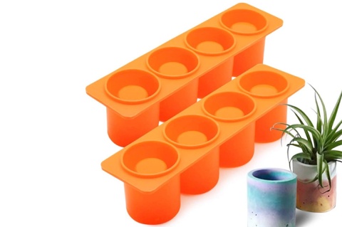 MOLDE SIL MACETA TUBULAR 4C