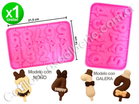 MOLDE SIL NUMEROS INFANTIL