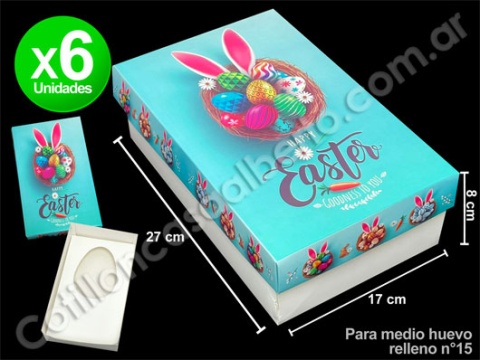 CAJA MEDIO HUEVO RELL Nº15 CANASTA CON HUEVO