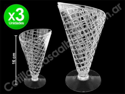 COPA CUCURUCHO CRISTAL X 3