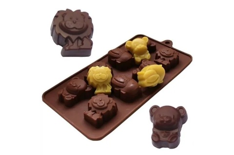 MOLDE SIL BOMBONES ANIMALITOS SURTIDOS