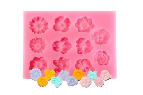 MOLDE SIL FLORES DISTINTAS 11