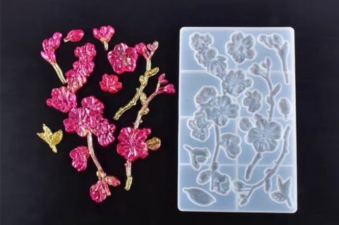 MOLDE SIL FLORES ORNAMENTALES P/RESINA