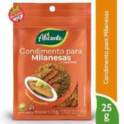 CONDIMENTO P/MILANESAS SIN TAC 25G
