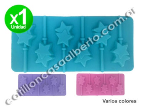 MOLDE SIL P/CHUPETIN ESTRELLA