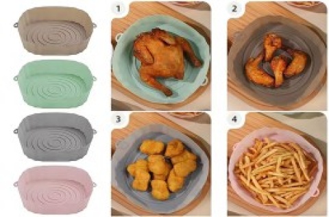 MOLDE SIL. CUAD. C/MANIJA 20CM AIR FRYER